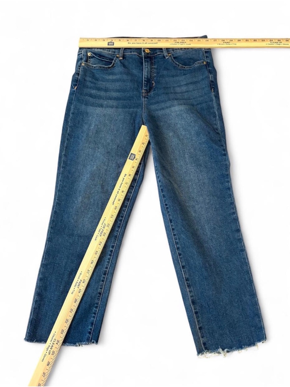 Nicole Miller New York High Rise Straight Ankle Jeans 12 - Picture 5 of 5